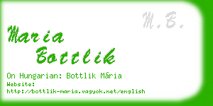 maria bottlik business card